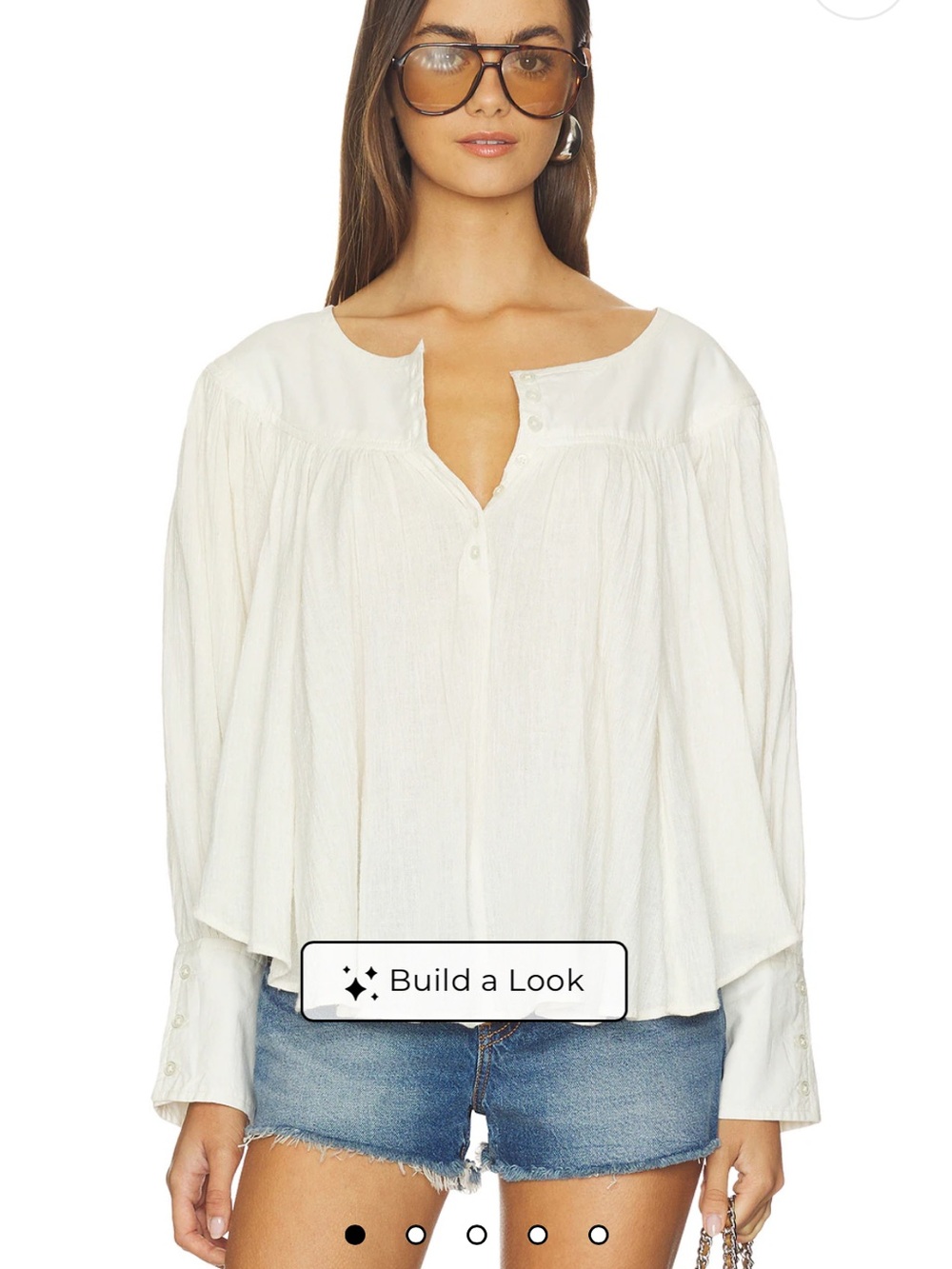 Free people Malibu Crinkle Top. NWT